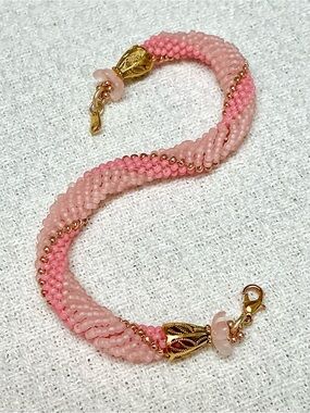 Hand Beaded Dutch Spiral Bracelet